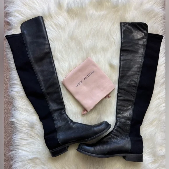 Stuart Weitzman Over the Knee Boots 5050 Bold Leather